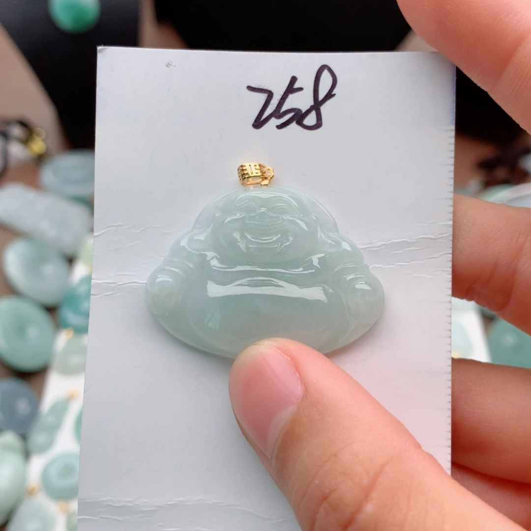 翡翠银S925镀金镶嵌颈饰不****弃吊坠