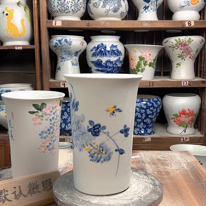 陶兰花盆兰兰紫藤陶瓷陶瓷陶瓷