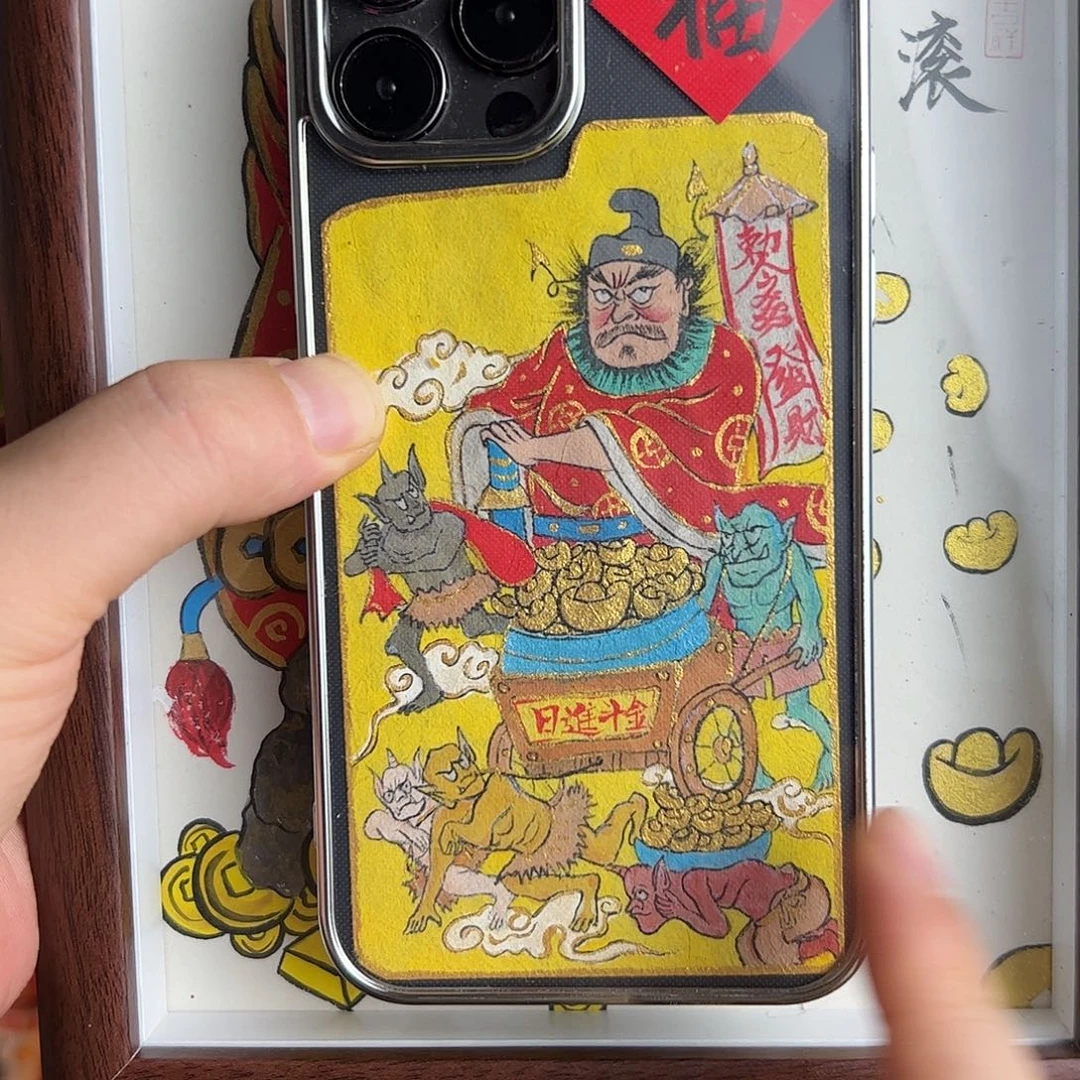風***吹纯手绘钟馗文创画