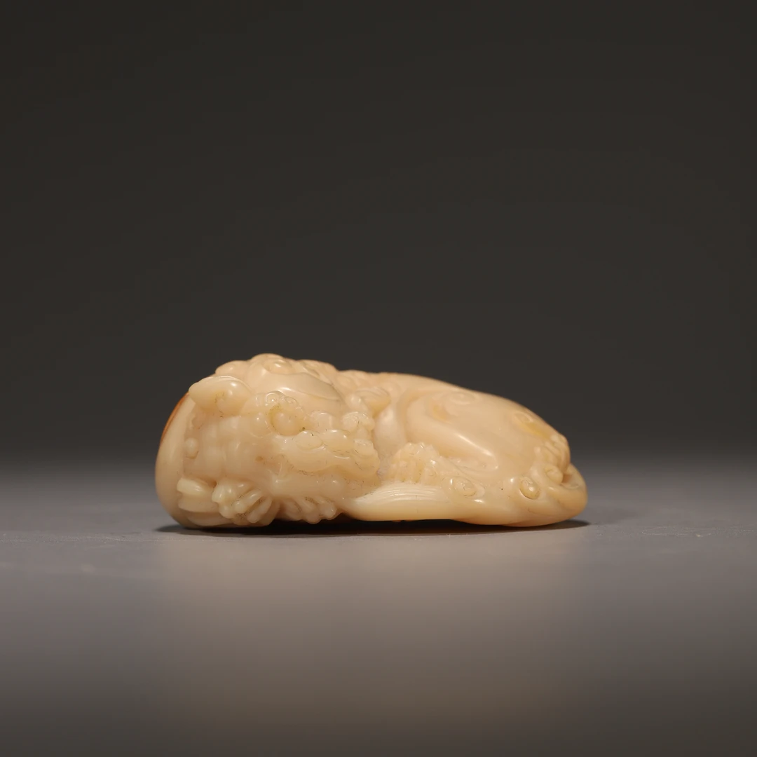 z076民国 寿山石俏色瑞兽把件【华豫之门甄选】