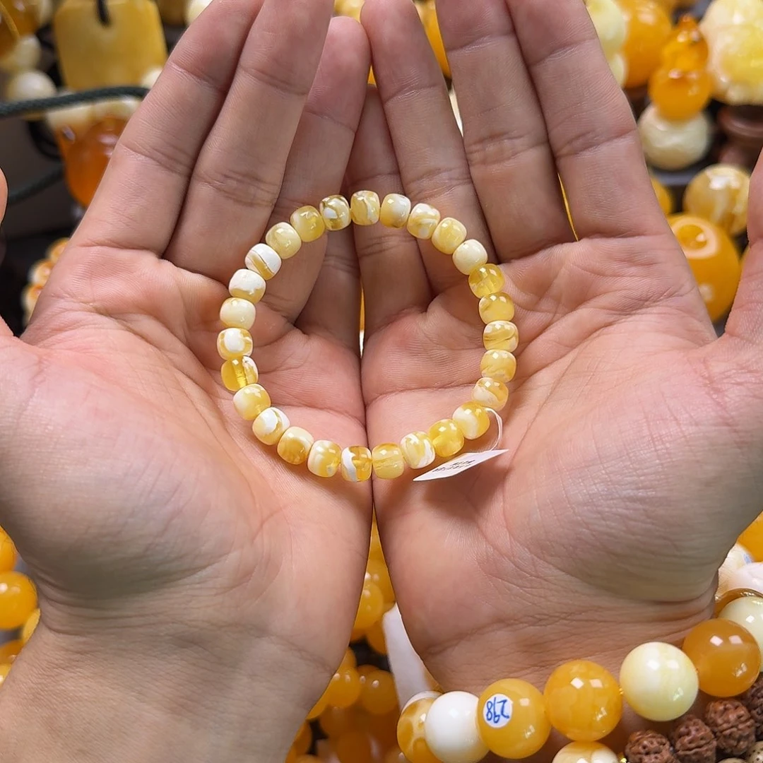 蜜蜡珠宝奇石未镶嵌8mm