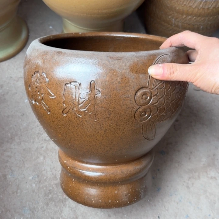 紫砂花盆口径18/24有孔