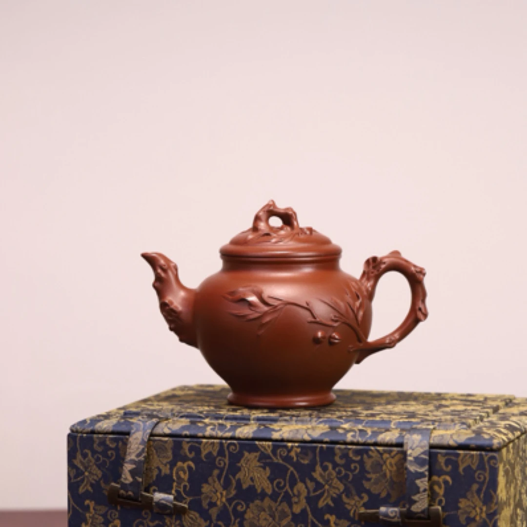 朱晓华老师紫砂壶【桃报春】底槽清 270cc