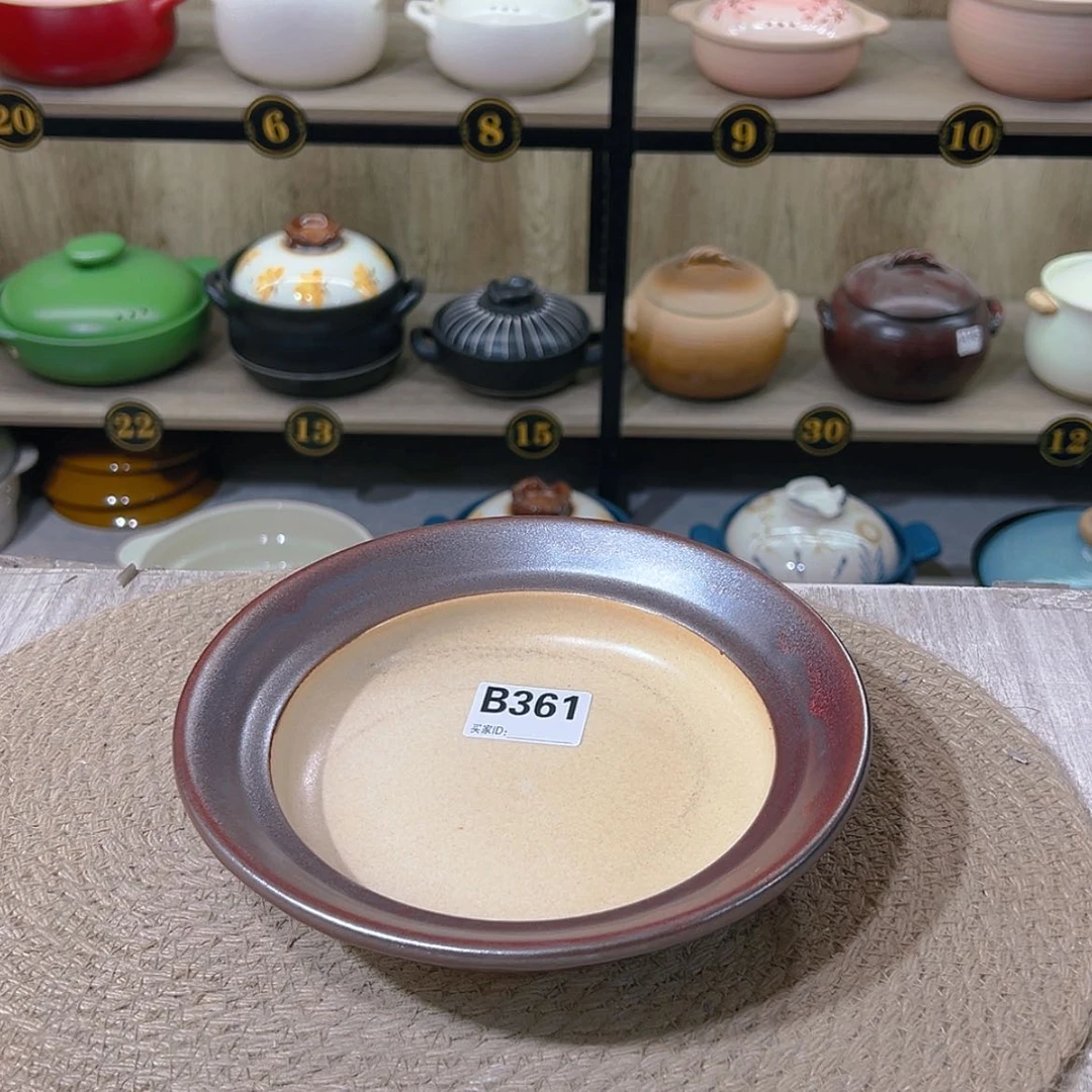 【闪购商品】瓷口径21厘米粗陶砂锅微瑕疵361