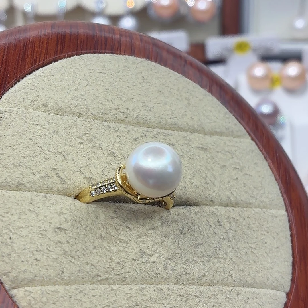 淡水珍珠戒指合金F