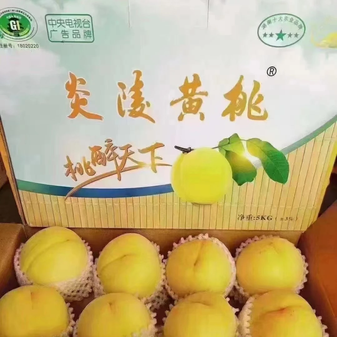 炎陵黄桃湖南炎陵黄桃/现摘现发/香脆甜/小果箱装(9.8斤30±2个)