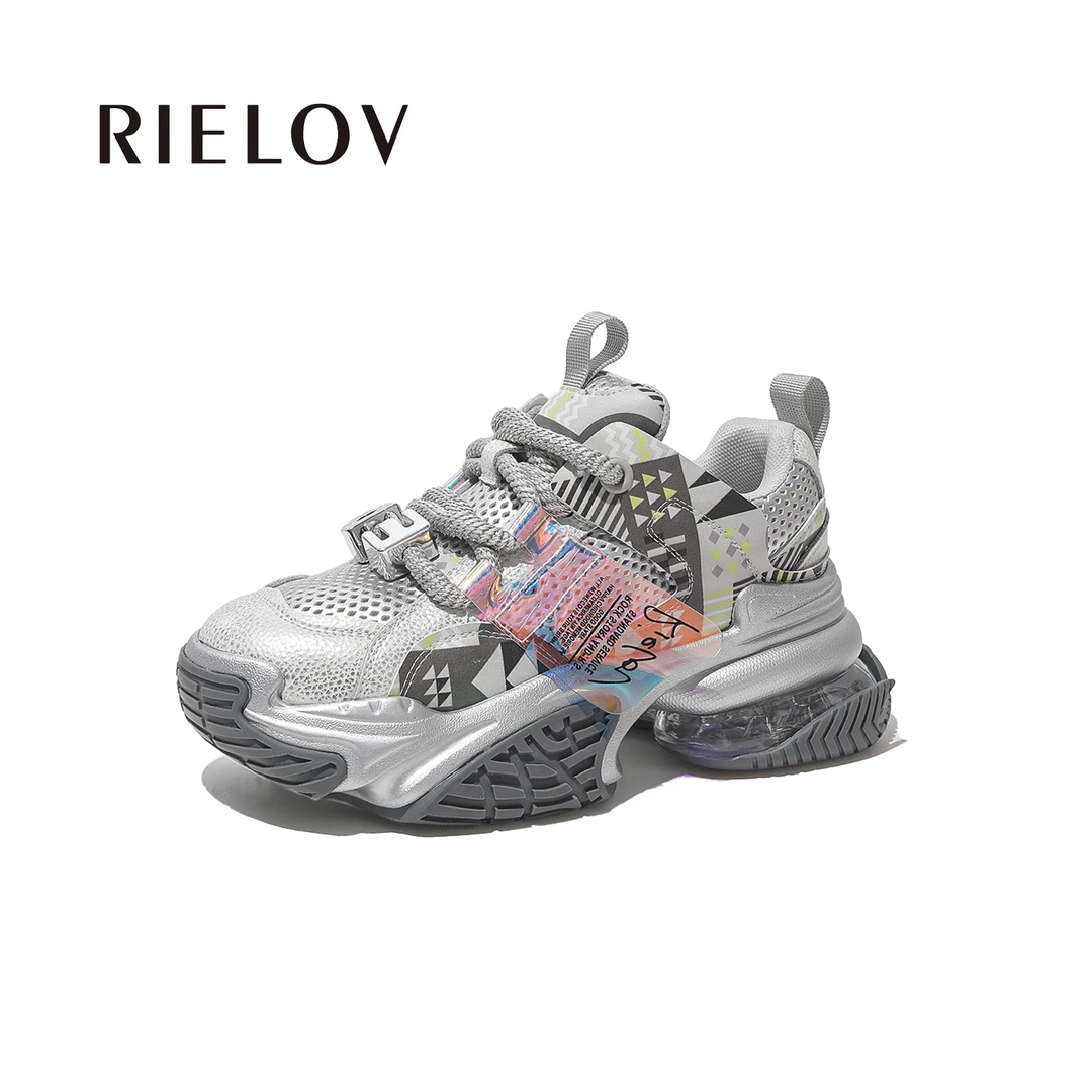 丽丽 RIELOV增高6cm时尚潮流百搭女士休闲鞋25-901