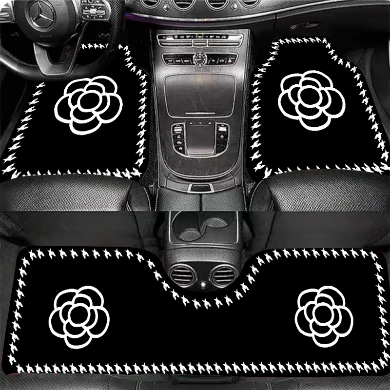 汽车通用脚垫丝圈山茶花套垫子耐磨王易清洗防水脚垫可剪裁防滑垫