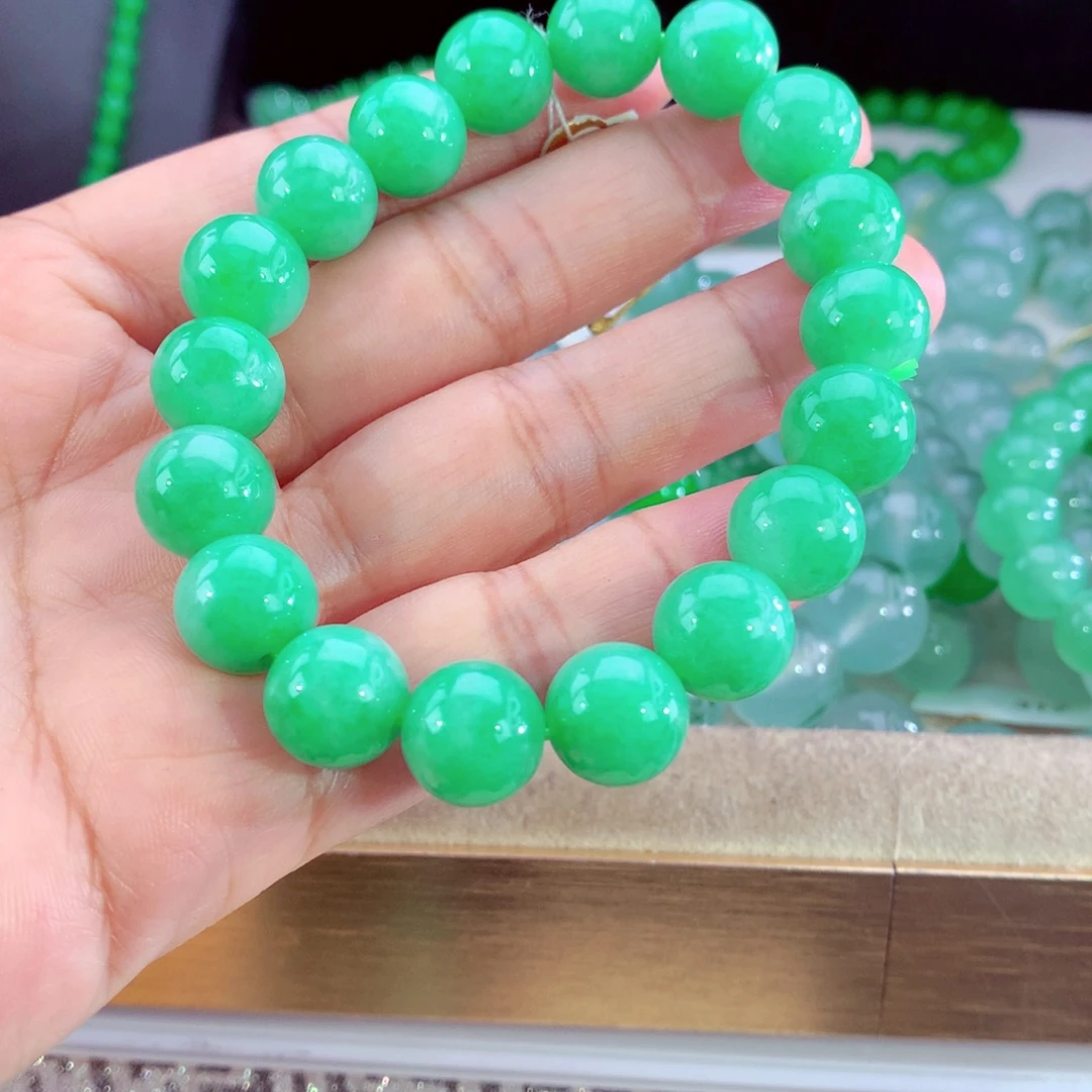 翡翠未镶嵌手链天然缅甸翡翠