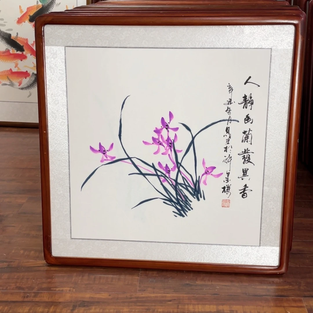国画带框尺寸63*63厘米