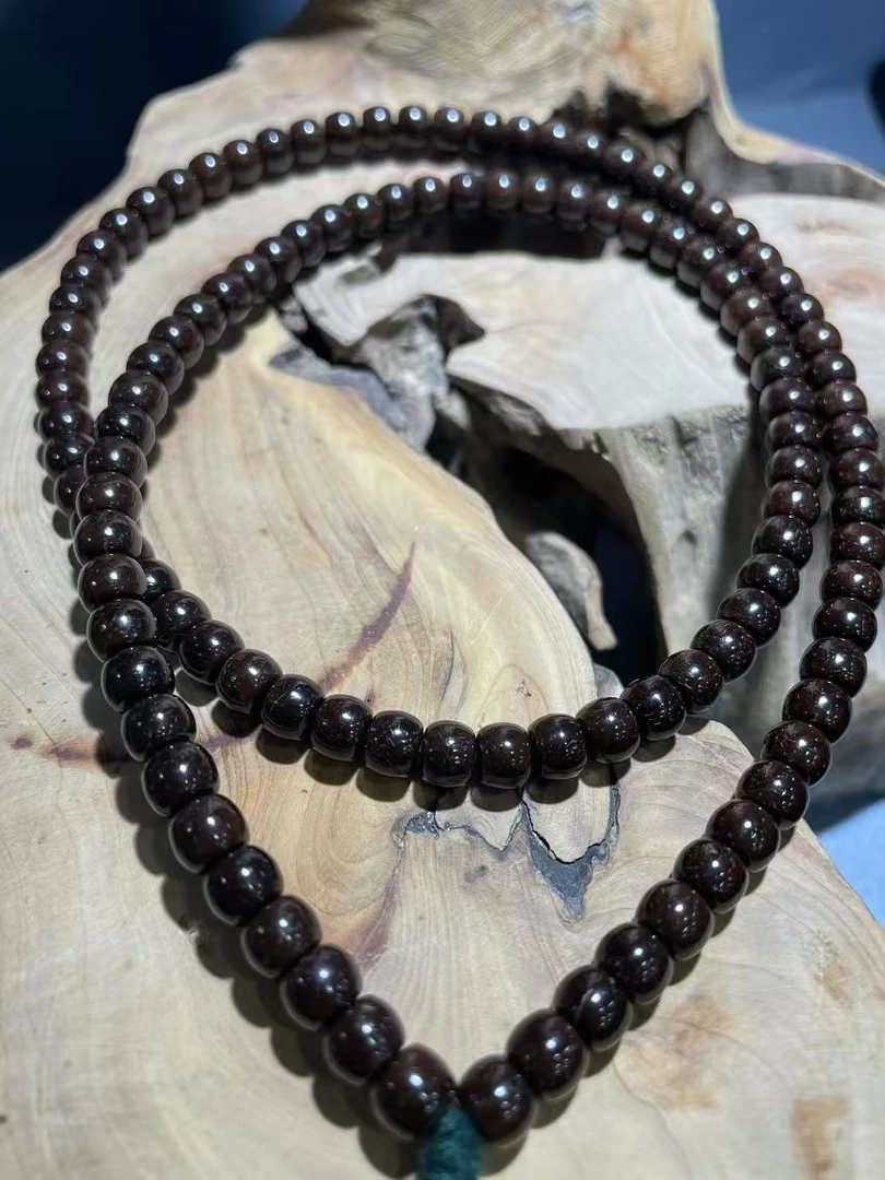 雅藏玩物-【原生态印尼椰蒂】老型108脖挂椰蒂文玩手串