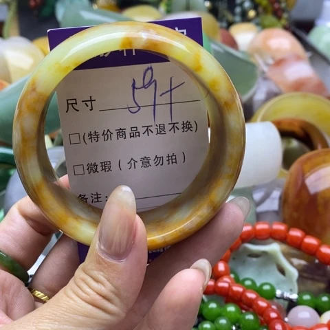 未镶嵌蛇纹石玉手镯