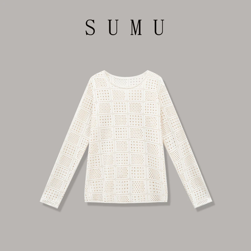 宿慕SUMU 女款T恤 3-11春季2025新款时尚休闲打底衫M000OM