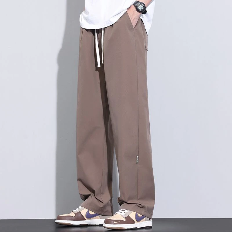 显高显瘦长裤休闲裤裤子潮夏季男士拖地休闲裤潮流运动直筒裤男士