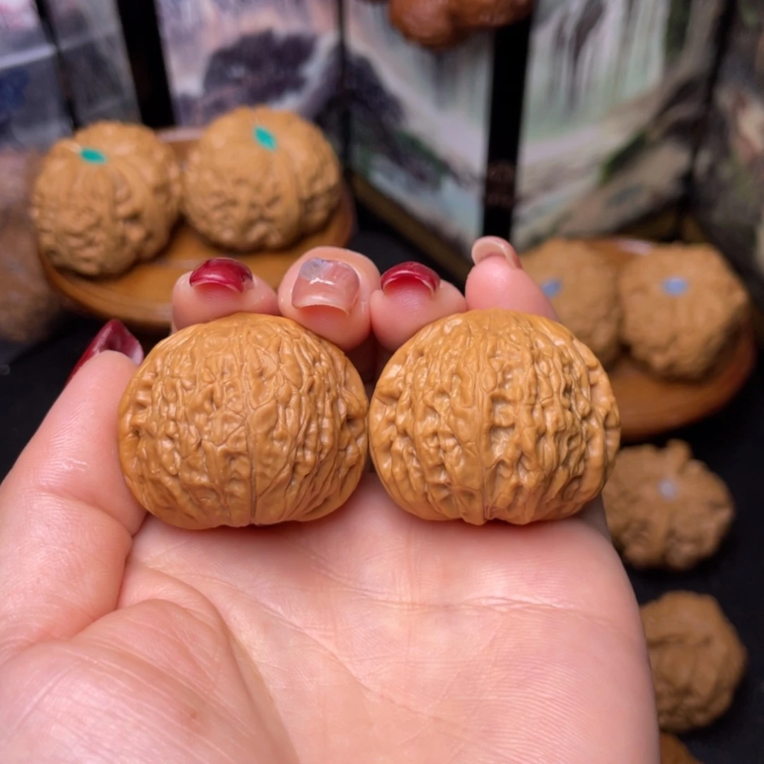 文玩核桃把件35铁锤