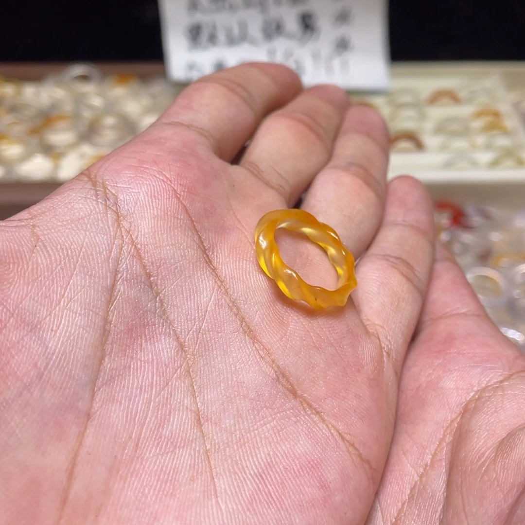 玛瑙/玉髓未镶嵌戒指66号港13