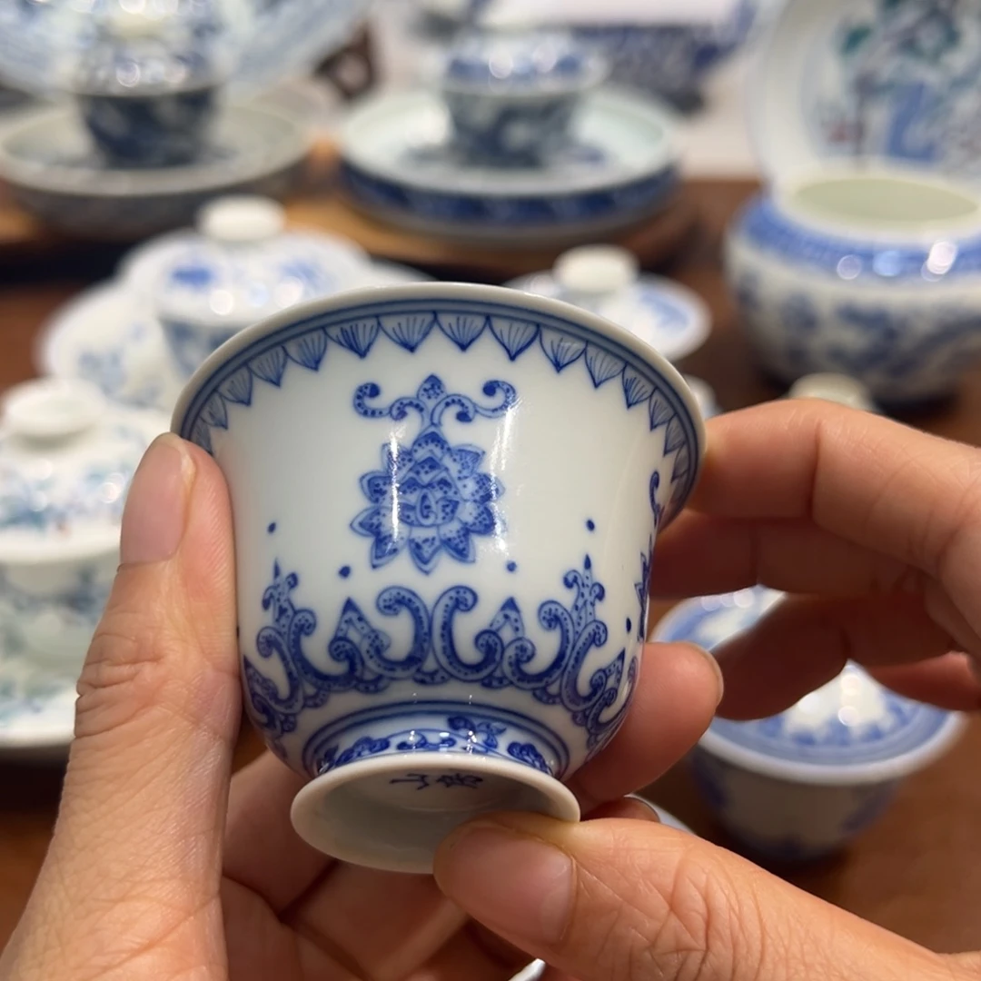 杯子莲花宝相纹高足杯