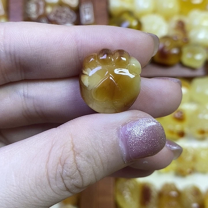 吊坠橄榄核猫爪子