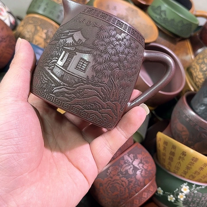 茶杯紫砂全手工紫砂主人杯