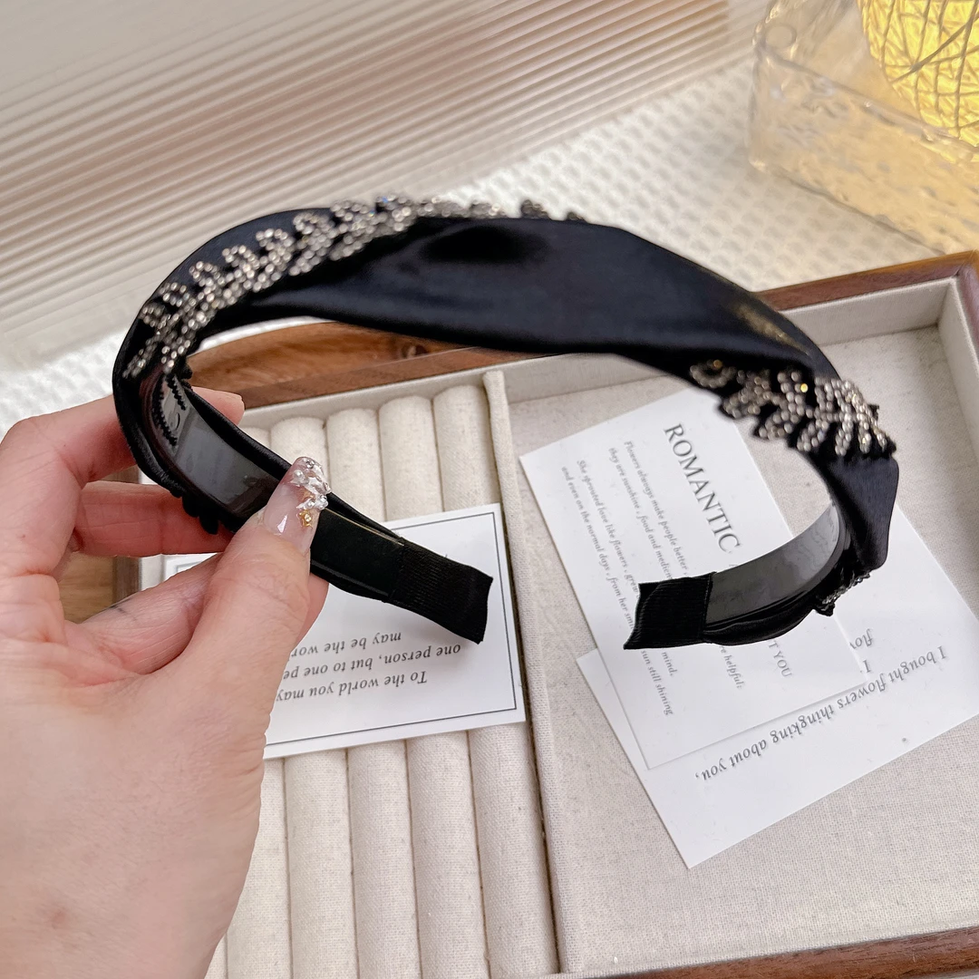 带齿细款设计师款定制发箍黑色韩国头箍