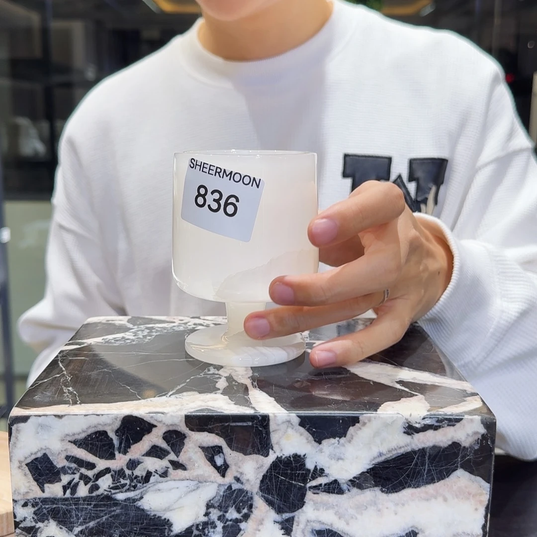 大理石836白玉杯杯