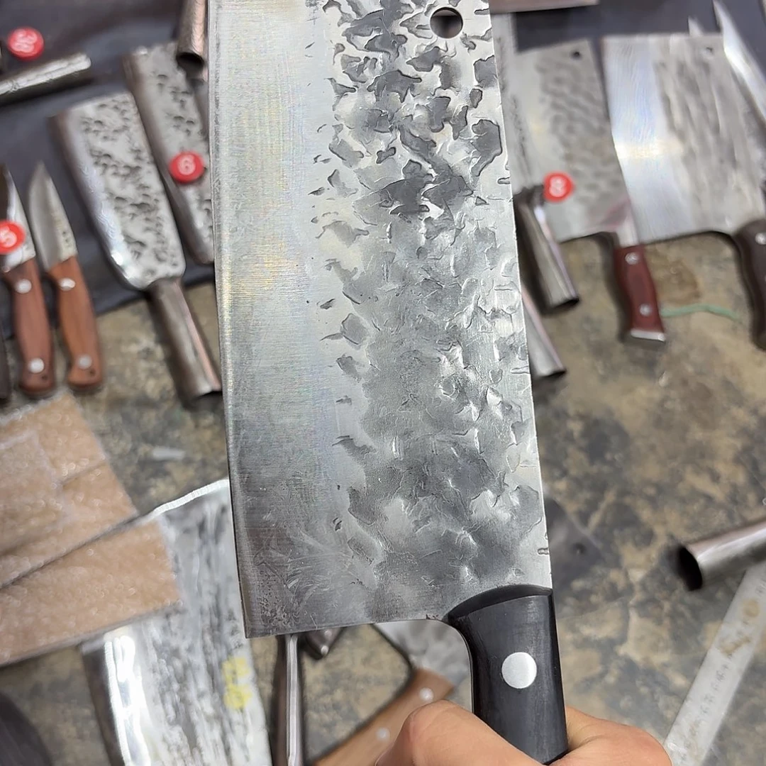 高碳锰钢云南阿老表手工锻打刀