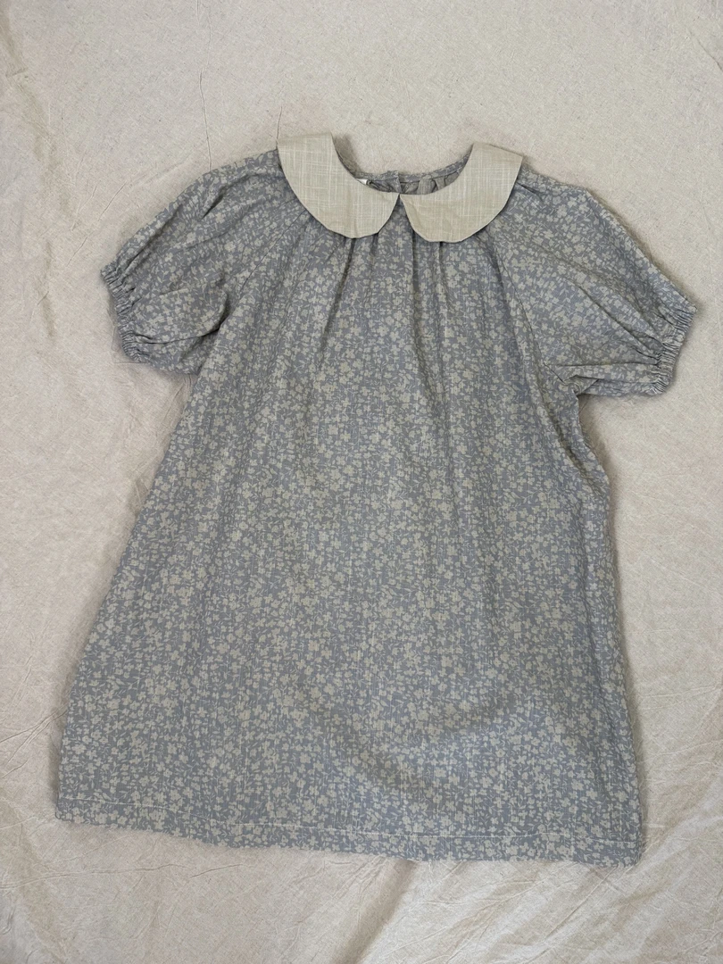 森系韩版夏季新款碎花女童连衣裙8Q552