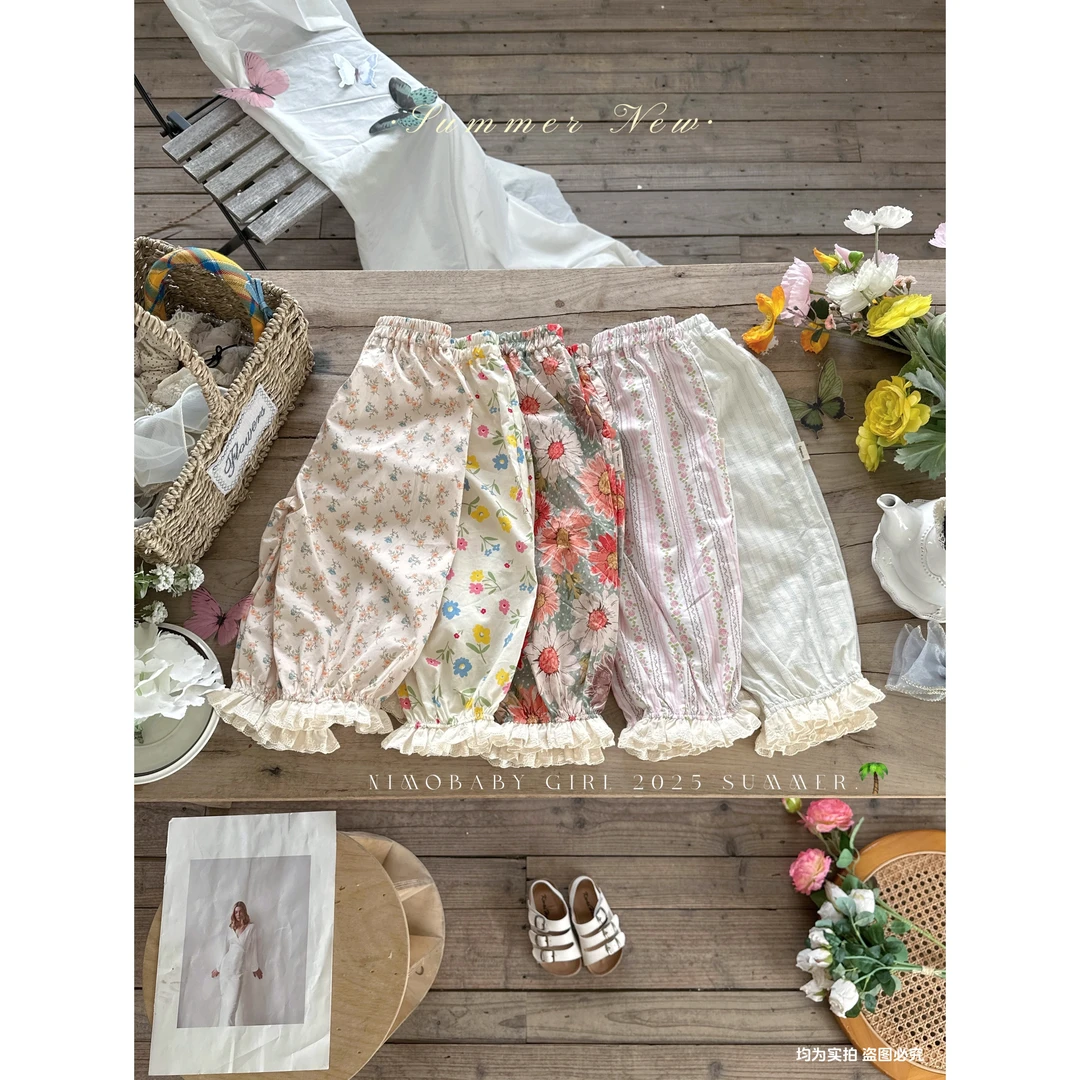 NIMO【夏梦】韩版欧若风夏季新款宝宝百搭时尚外穿裤子