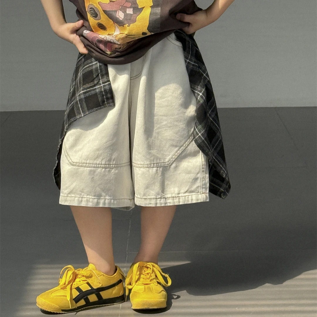 XST装男童短裤2025夏季新款韩版宽松五分裤男孩休闲短裤潮