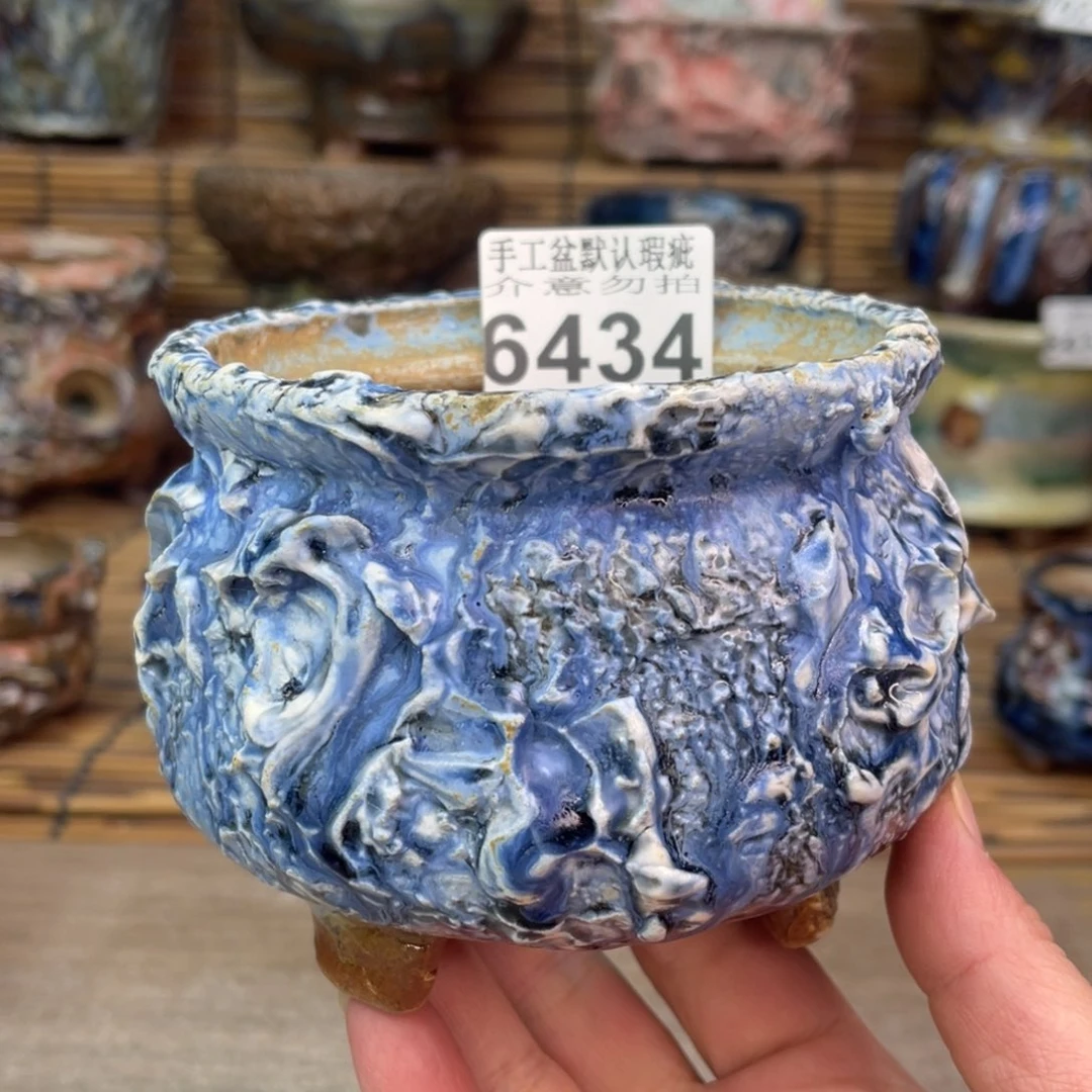 手工花盆默认瑕疵完美者勿拍