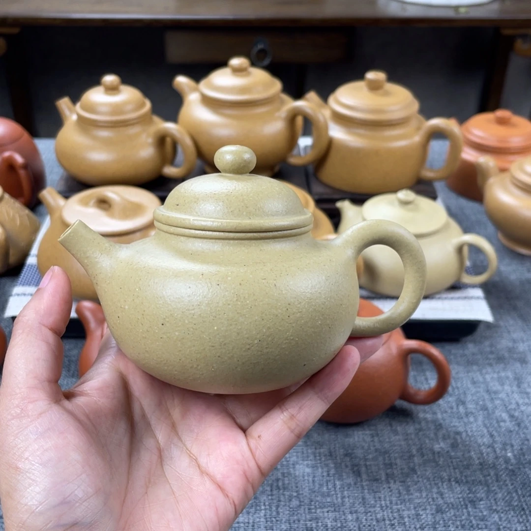 爱***秋茶壶紫砂30目绿泥220容天