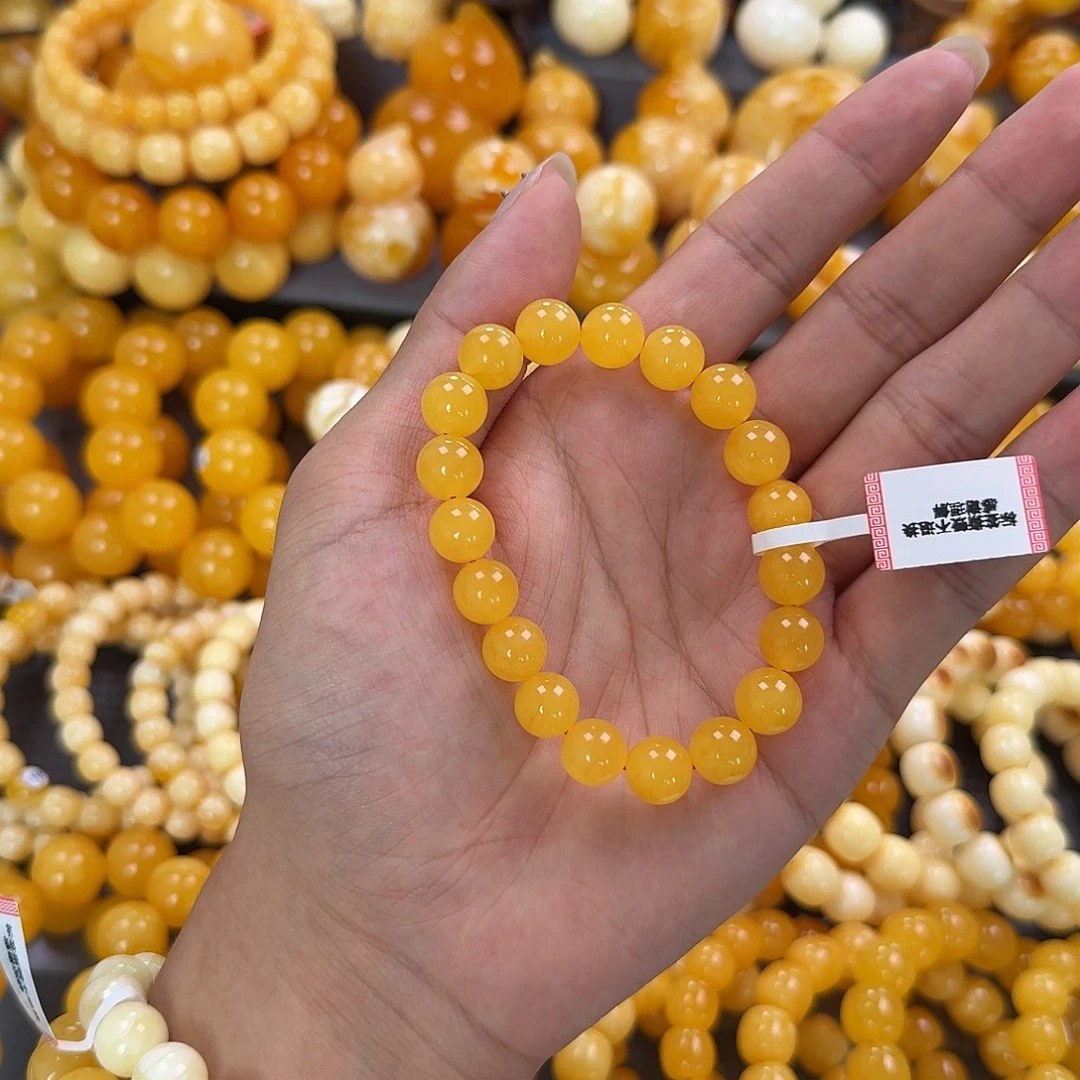 蜜蜡未镶嵌珠宝奇石同料10mm