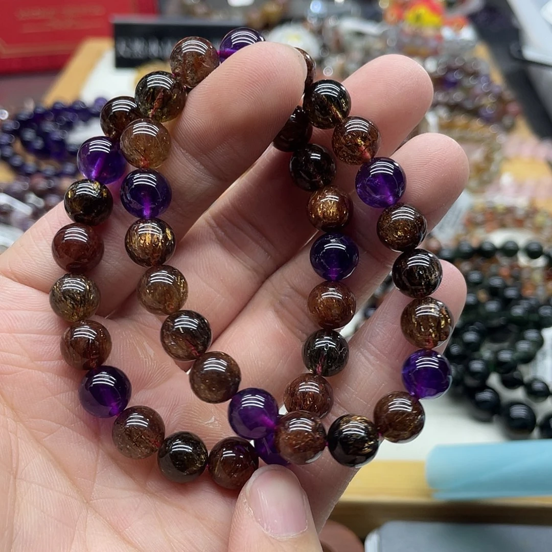 水晶未镶嵌手串多样性发货发一条