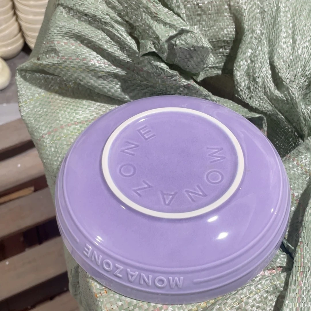 摩登8英寸深盘紫色一个装