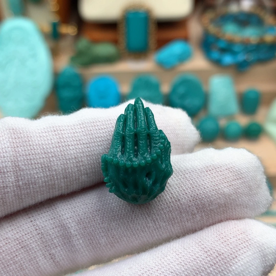 绿松石未镶嵌佛手