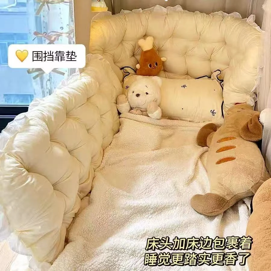 宿舍床头枕头床头靠垫公主风护腰软包榻榻米靠背女生看书玩手机yj