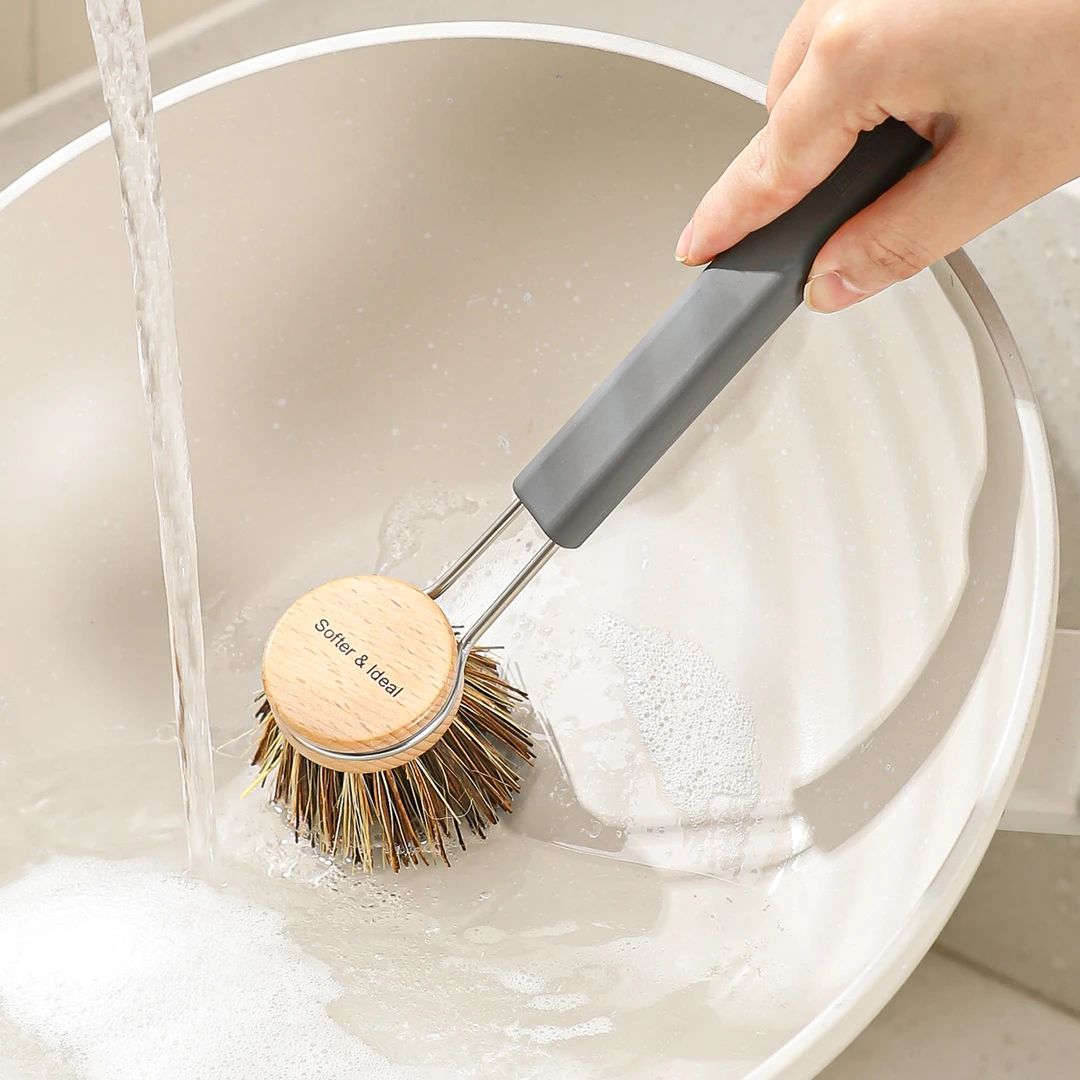 川岛屋锅刷厨房专用刷锅神器家用洗锅洗碗小刷子长柄毛刷清洁工具