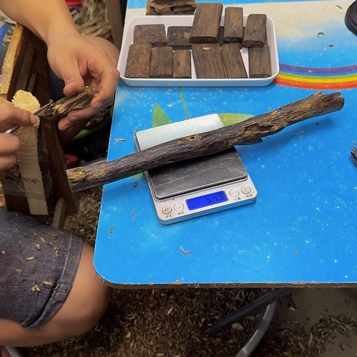 春***萍沉香碎屑沉香张勺子54克