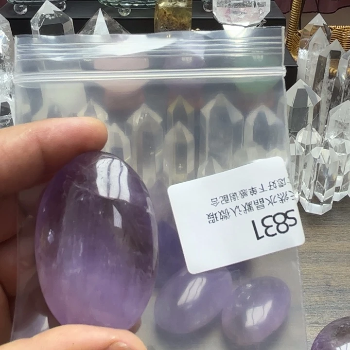 天然水晶银S925镶嵌水晶