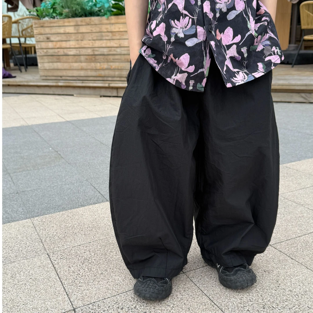 Damon【安全感】夏季中小男童新款韩版防蚊裤潮酷实用伞兵夏弯刀裤