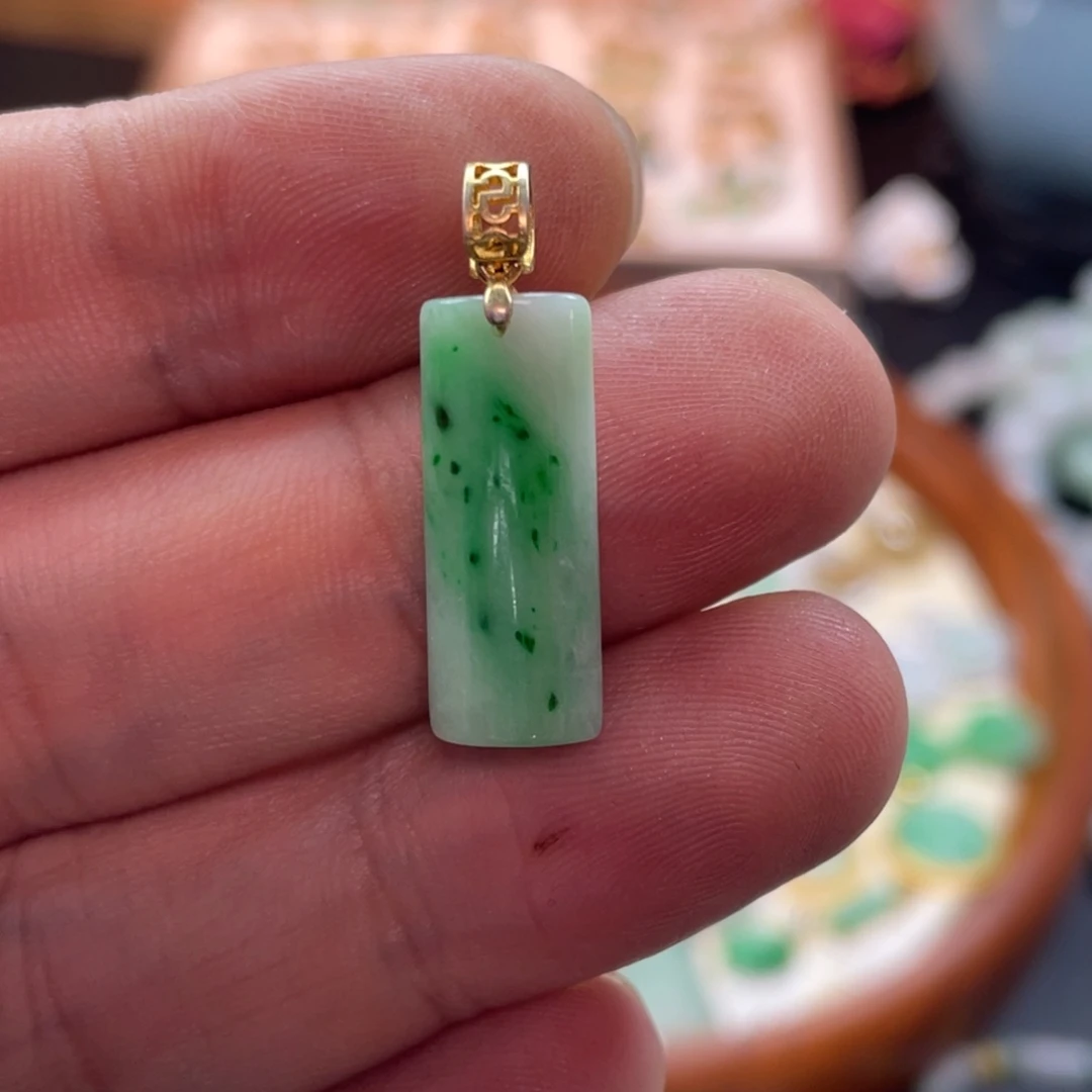 翡翠银S925镶嵌颈饰