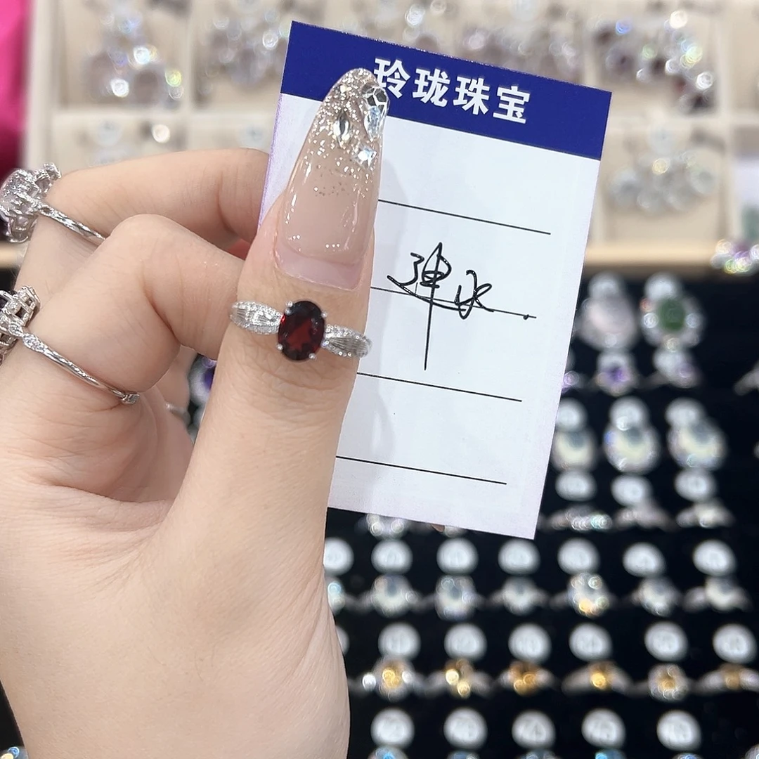 建***衣黄晶戒指银S925镶嵌