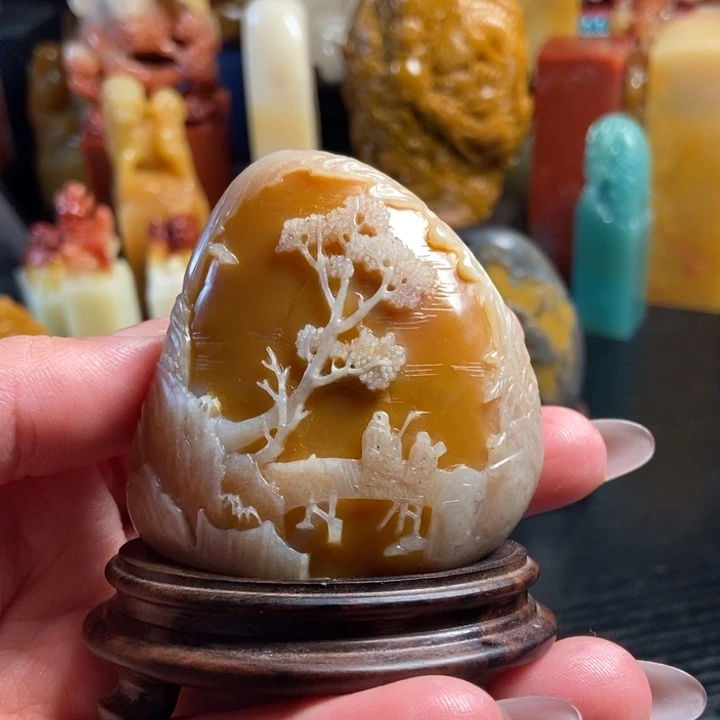 昌化石印石银包金