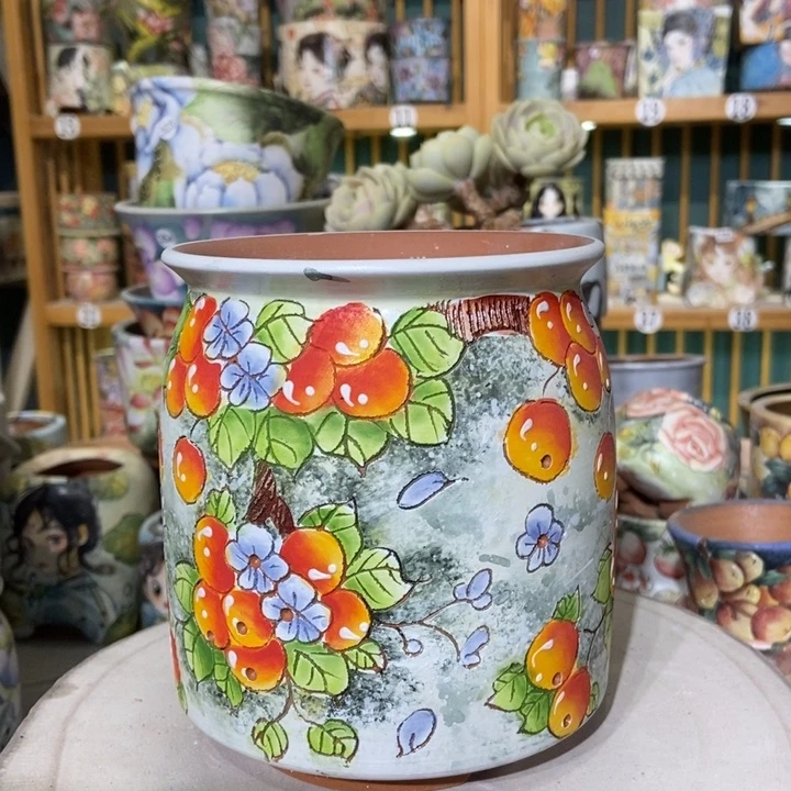 红陶景德镇艺术手绘作品