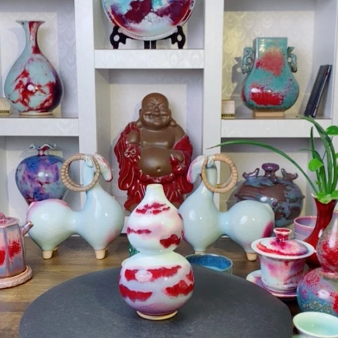 瓷片禹州神后钧瓷原产地~