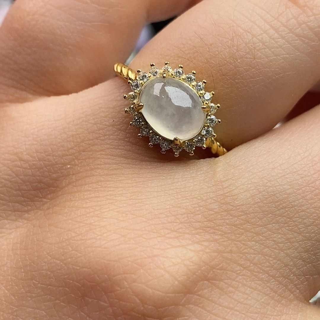 翡翠未镶嵌戒指翡翠