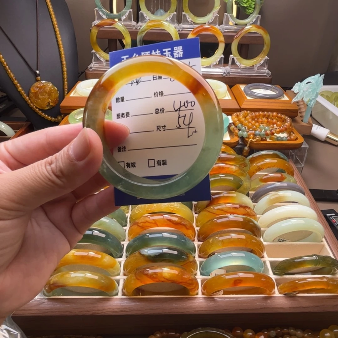 简****蛇纹石玉未镶嵌手镯