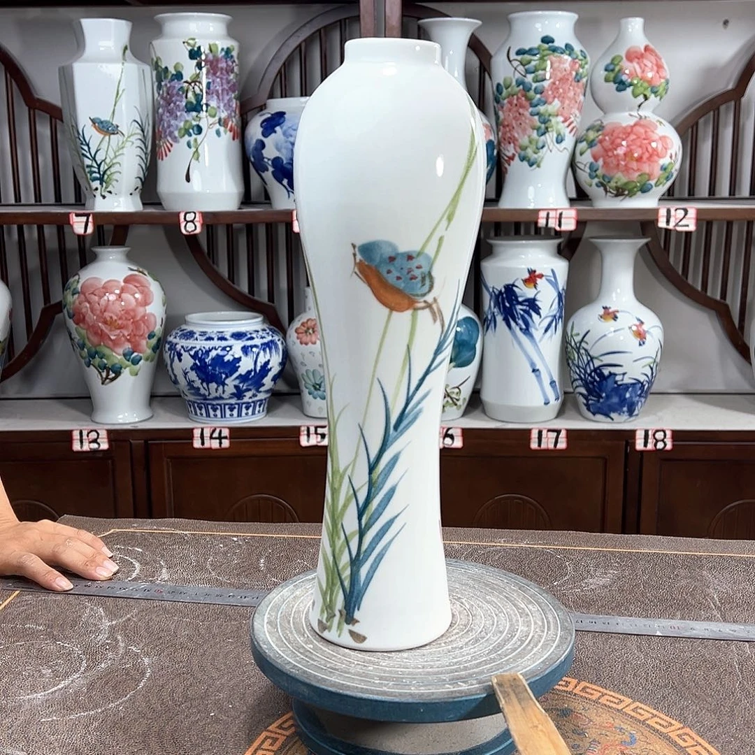 摆件景德镇陶瓷美竹