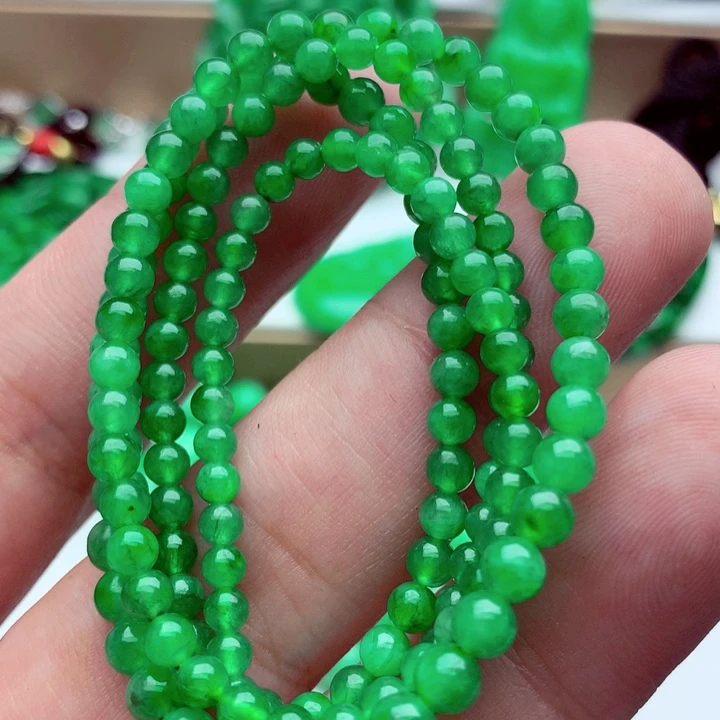 翡翠未镶嵌毛衣链