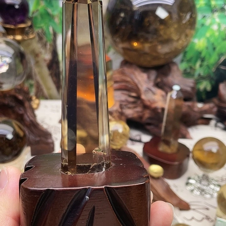 珠宝半成品未镶嵌水晶黄水晶摆件